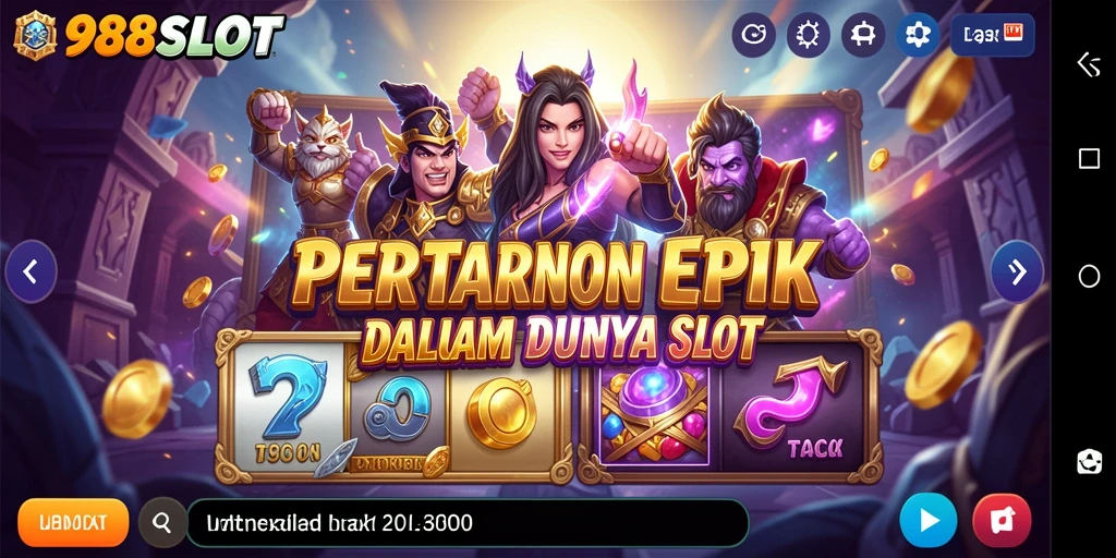 Tampilan gameplay seru dan mendebarkan di 988SLOT.