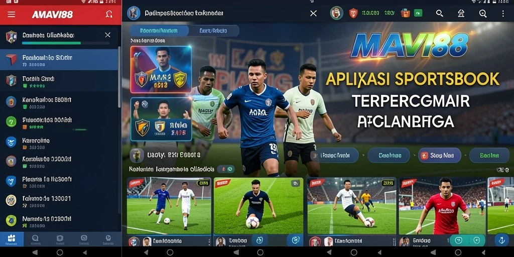 Tampilan utama AMAVI88 dengan pilihan taruhan olahraga yang beragam.
