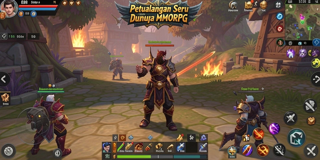Gameplay E88 menampilkan pertempuran epik antarkarakter di dunia luas.