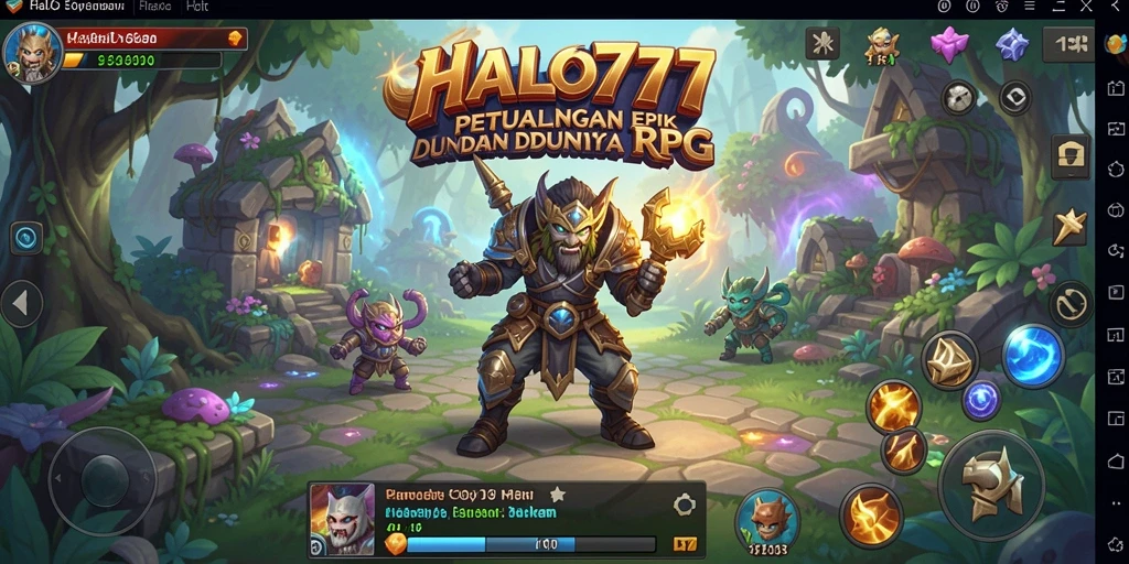 Tampilan gameplay RPG yang menegangkan dan penuh aksi.
