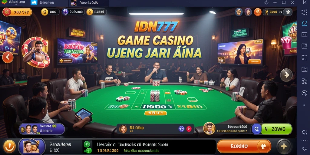 Tampilan gameplay Live Casino yang menarik dan interaktif di IDN777.