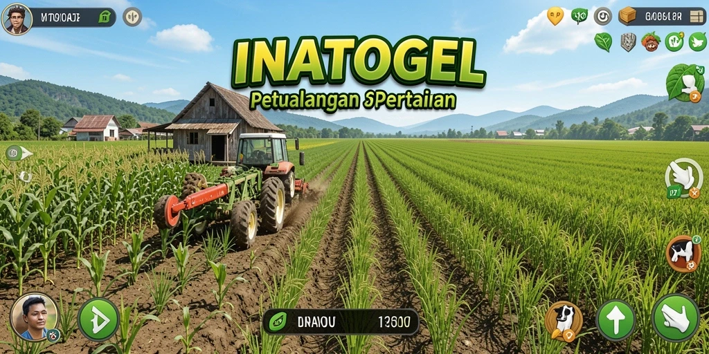 Tampilan menarik dari gameplay bertani di INATOGEL.