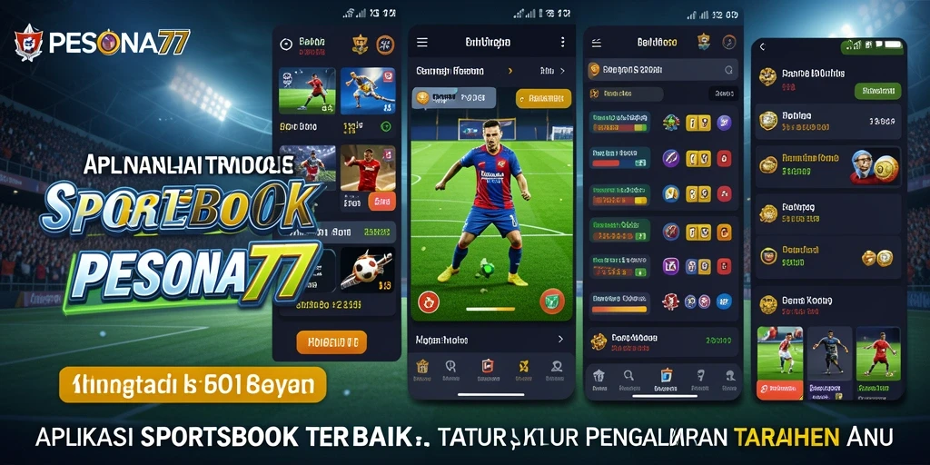 Tampilan antarmuka aplikasi PESONA77 saat melakukan taruhan olahraga.