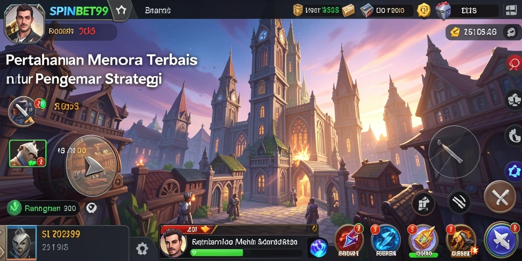 Screenshot gameplay menakjubkan dari SPINBET99 Tower Defense.