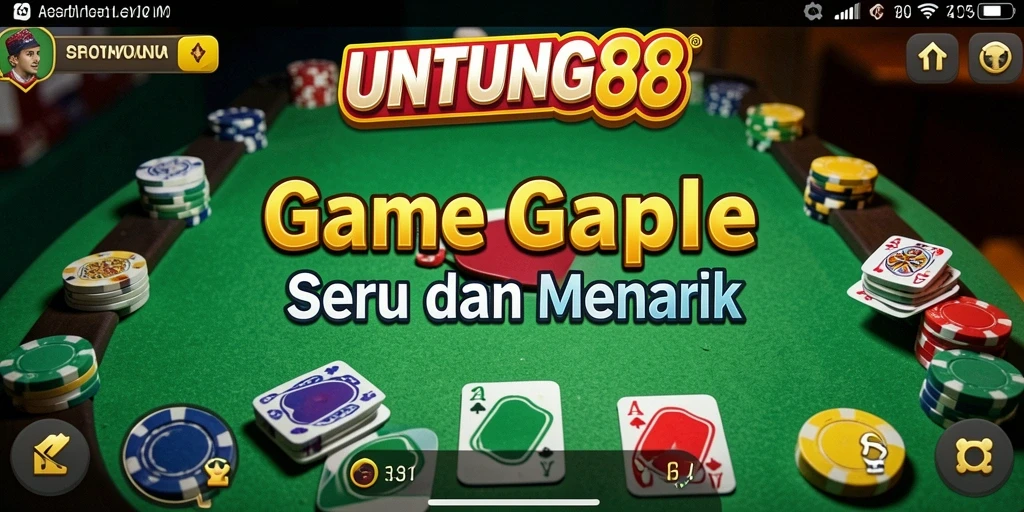 Gameplay seru Gaple di UNTUNG88 dengan teman-teman.